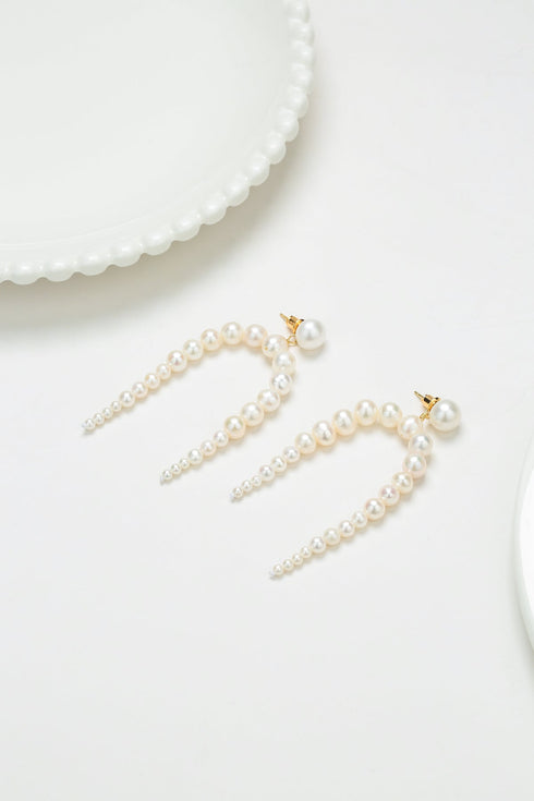 Dynamic Freshwater Pearl Drop Earrings - House Of Pearls